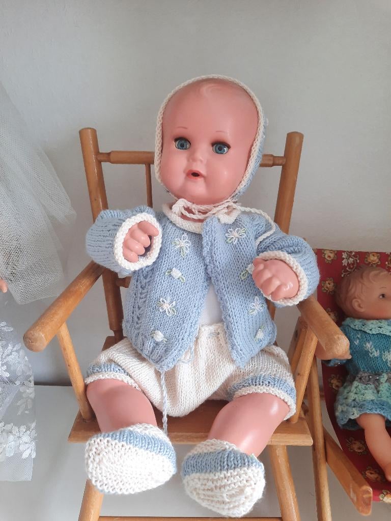 Oude Schildpad pop Strampelchen jaren '50., Ophalen of Verzenden, Zo goed als nieuw, Pop