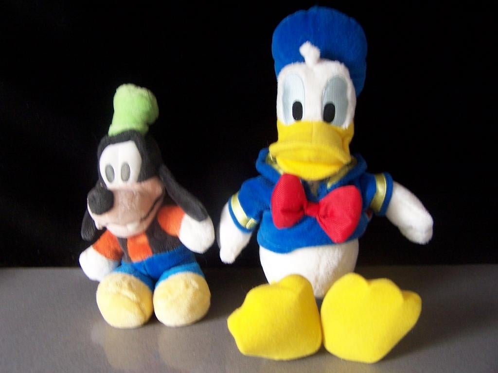 Disney Knuffels: Donald Duck, Goofy + Kussen, Kinderen en Baby's, Speelgoed | Knuffels en Pluche, Ophalen of Verzenden, Gebruikt