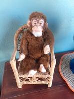 Vintage Aap ,  Teddy Hermann?, Verzamelen, Beren en Cherished Teddies, Ophalen, Gebruikt, Stoffen beer, Overige merken