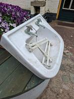 Antieke wasbak uit de jaren '30 met kranen en beugels, Ophalen of Verzenden