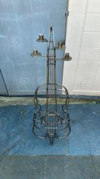 Cello, gitaar kandelaar, kaarsenstandaard, Huis en Inrichting, Woonaccessoires | Kandelaars en Kaarsen, Ophalen, Gebruikt, Metaal