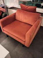 Oranje love seat, Ophalen, Gebruikt, Tweepersoons, 75 tot 100 cm