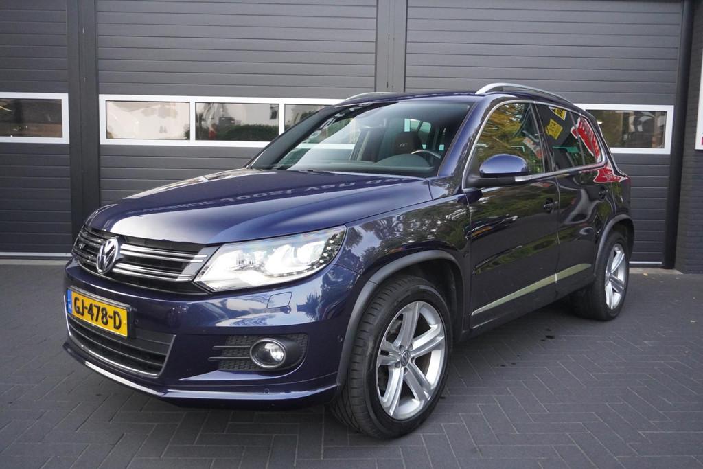 Volkswagen Tiguan 1.4 TSI R-Line Edition Aut/Elek.Panodak/Tr, Auto's, Euro 5, Stof, 4 cilinders, Blauw
