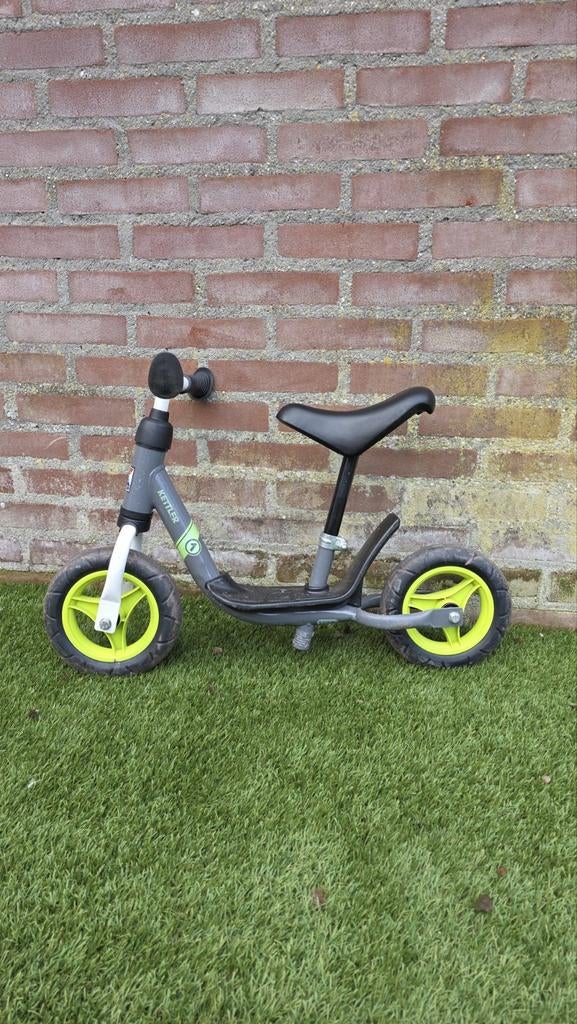 Kettler loopfiets grijs met neon groene accenten, Ophalen