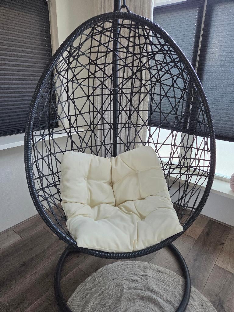 Schommelstoel, Huis en Inrichting, Stoelen, Ophalen, Gebruikt, Wit, Eén