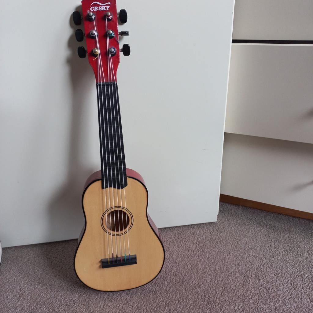 Houten speelgoed Gitaar, Kinderen en Baby's, Speelgoed | Overig, Ophalen, Gebruikt, Jongen of Meisje