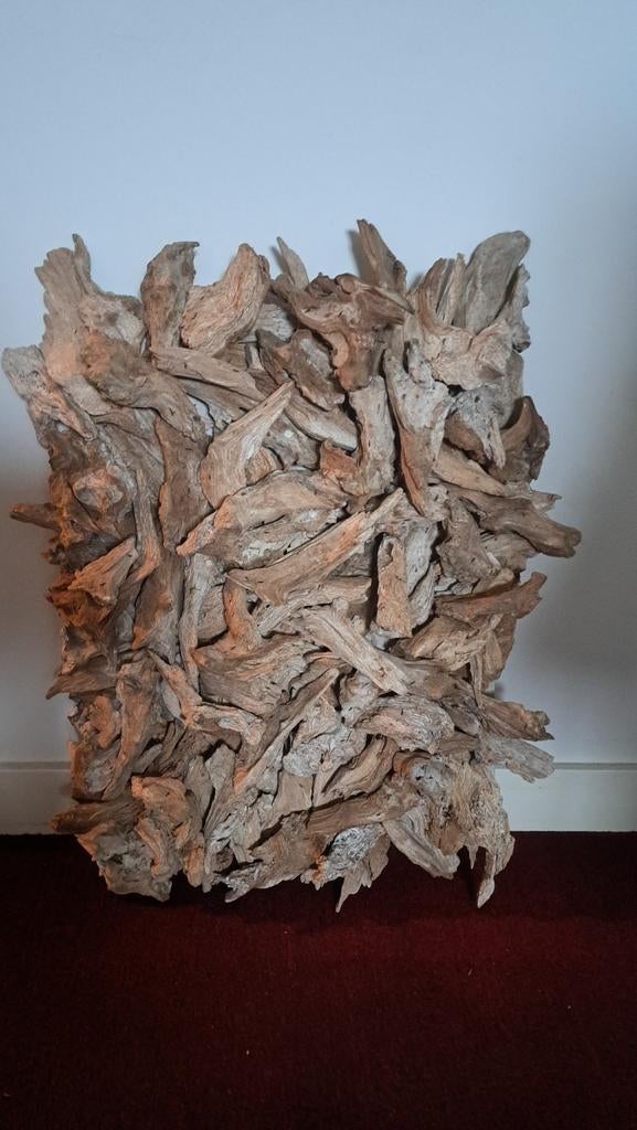 Houten Wanddecoratie - Kunstwerk van Drijfhout, Ophalen of Verzenden, Zo goed als nieuw