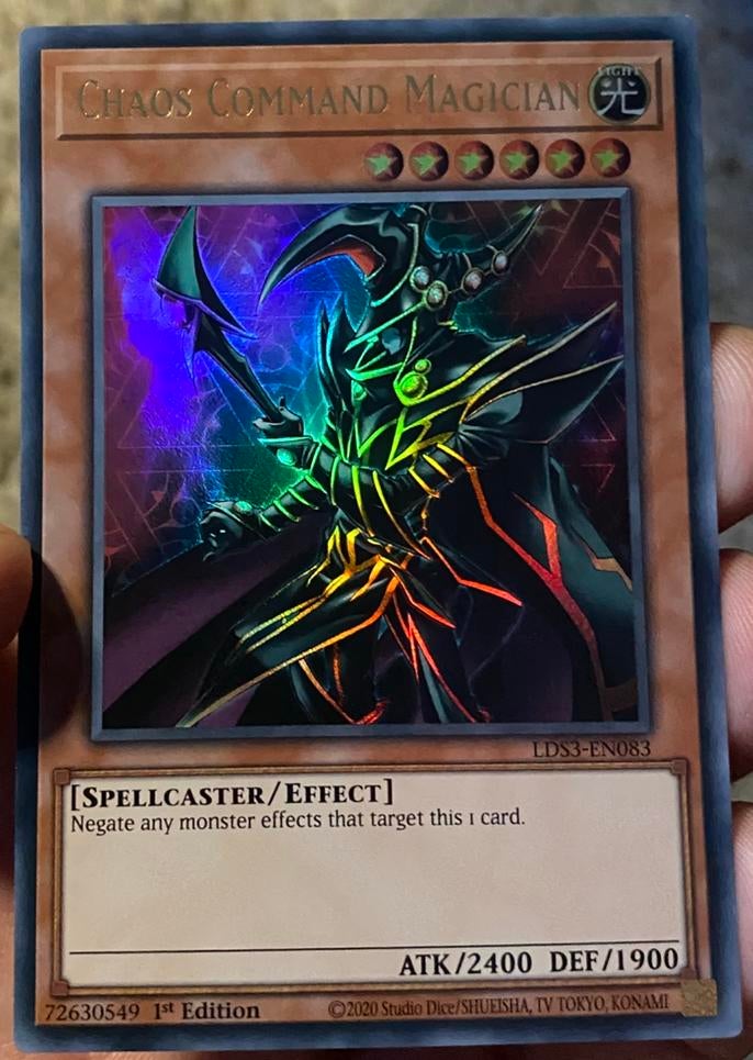 Yu-Gi-Oh! Chaos Command Magician LDS3 1st Ed !, Hobby en Vrije tijd, Verzamelkaartspellen | Yu-gi-Oh!, Ophalen of Verzenden, Zo goed als nieuw