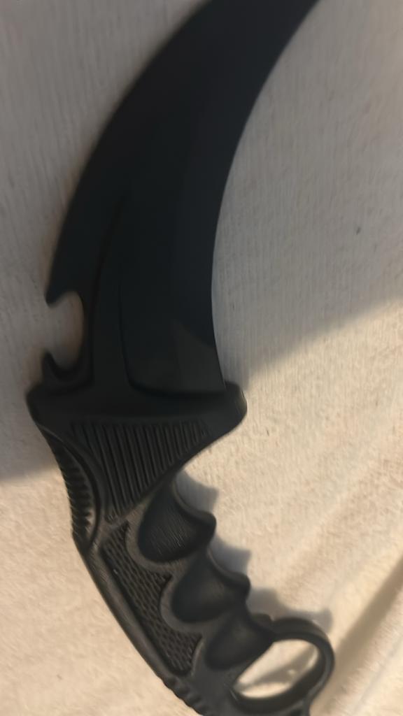 Zwart Karambit mes - Decoratief of verzamelobject, Ophalen of Verzenden, Gebruikt