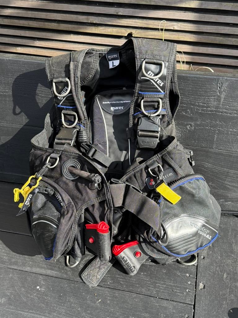 Mares Vector 1000AT maat L, Ophalen of Verzenden, Gebruikt, Trimvest of Wing