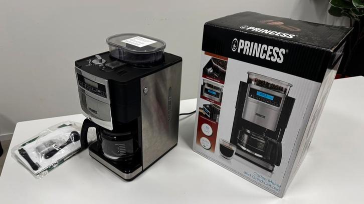 Princess koffiezet apparaat, Witgoed en Apparatuur, Koffiezetapparaten, Gebruikt, Koffiebonen, Koffiemachine, 4 tot 10 kopjes