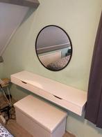 Make-Up tafel met spiegel, Huis en Inrichting, Tafels | Kaptafels, Ophalen, Zo goed als nieuw, 100 tot 150 cm, Minder dan 100 cm