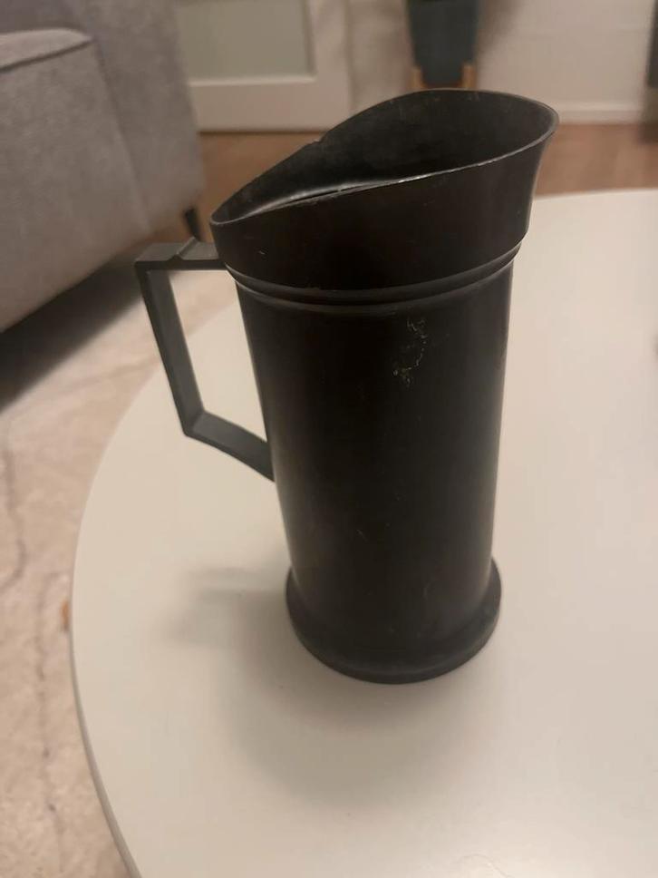Antieke tinnen maatbeker met merktekens, Antiek en Kunst, Antiek | Tin, Ophalen of Verzenden