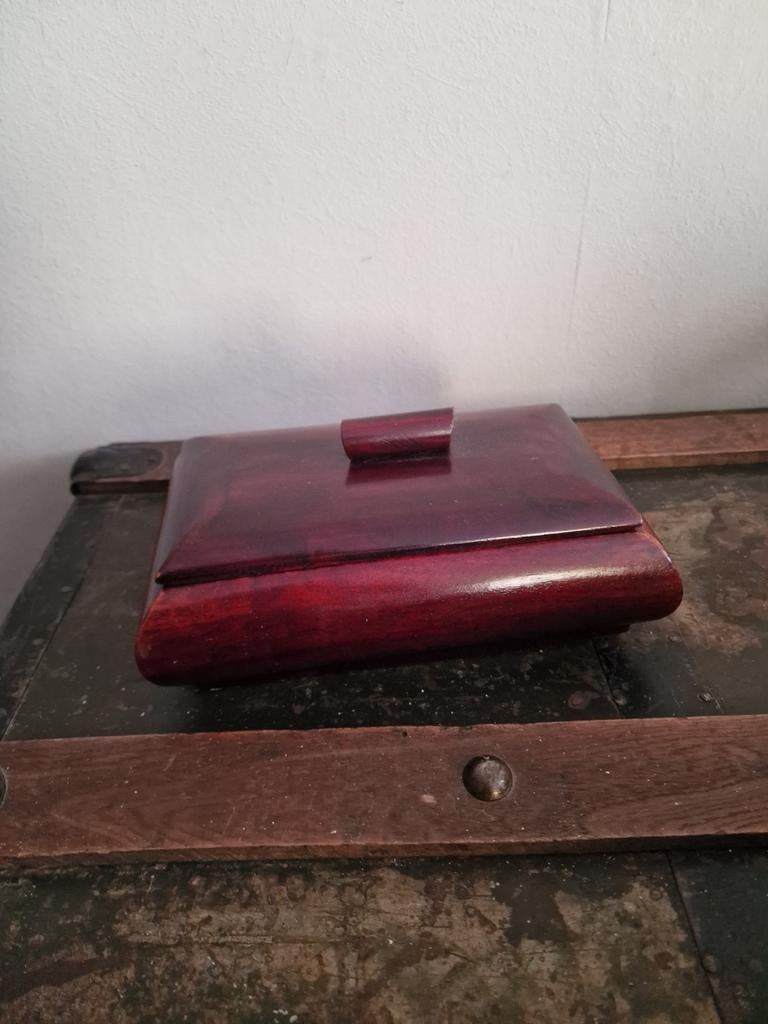 Art deco houten deksel doos, Antiek en Kunst, Ophalen of Verzenden