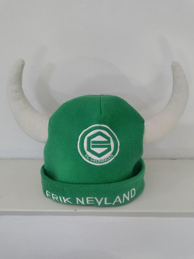 FC Groningen Viking-muts muts Erik Nevland, Ophalen of Verzenden, Zo goed als nieuw, One size fits all