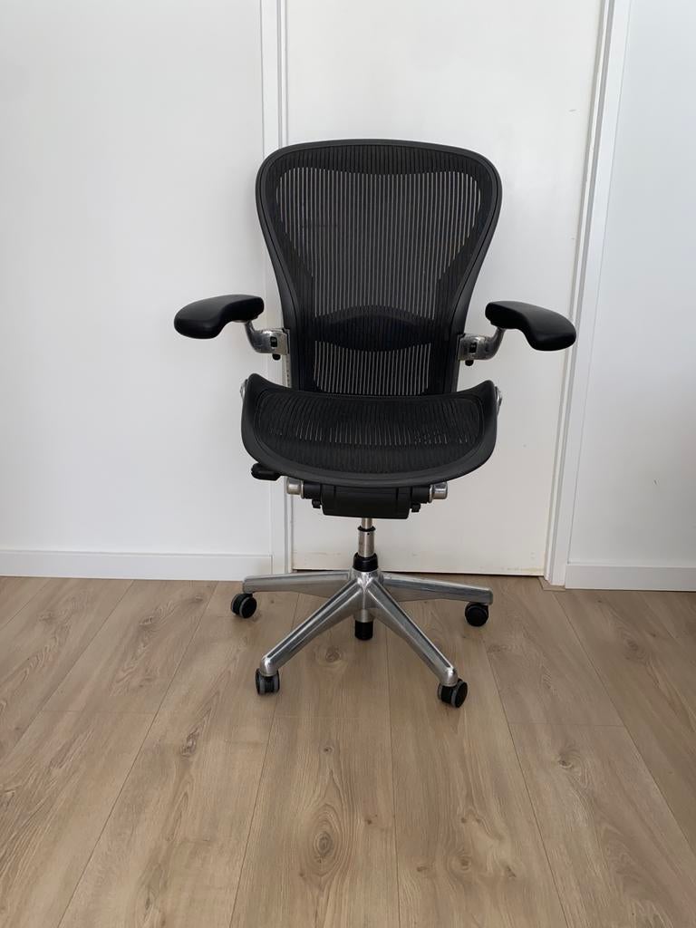 Herman Miller Aeron Chrome C bureaustoel Exclusief model, Huis en Inrichting, Bureaustoelen, Ophalen of Verzenden, Ergonomisch
