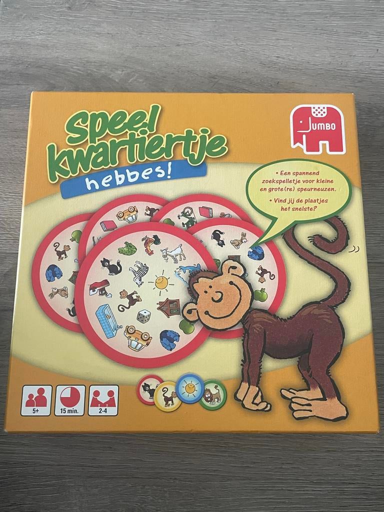 Speel kwartiertje hebbes! zoekspel Jumbo, Drie of vier spelers, Ophalen of Verzenden, Gebruikt