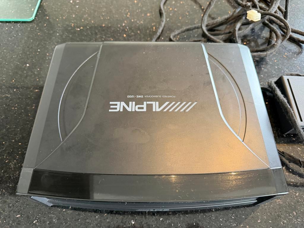 Alpine Subwoofer SWE-1200, Auto diversen, Autospeakers, Ophalen, Zo goed als nieuw