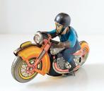 Oud Blikken Speelgoed Motorfiets LMZ Tin Toy Motorcycle, Antiek en Kunst, Curiosa en Brocante, Verzenden