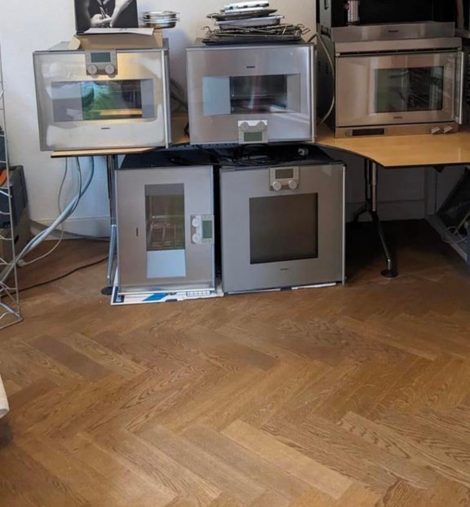Grote verzameling Gaggenau inbouw keuken-apparaten, Witgoed en Apparatuur, Gebruikt, Hete lucht, 60 cm of meer, Oven met grill