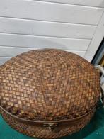 mand met deksel bamboe hout, Ophalen of Verzenden, 'T Olde Gre-j, Info@toldegrej.nl, Endepoelstraat 20f Didam