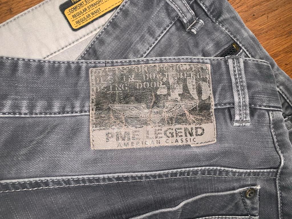 PME Legend BARE METAL jeans maat 35/34 zgsn, Kleding | Heren, Ophalen of Verzenden, Zo goed als nieuw, Grijs, Overige jeansmaten