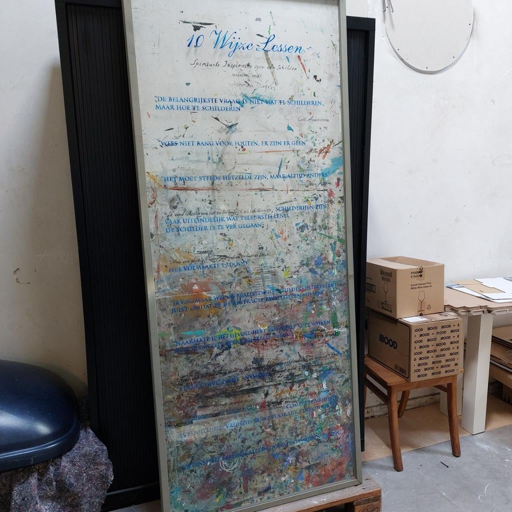 Kunstwerk Jan Roeland - 10 Wijze Lessen (Haarlem 2018), Ophalen