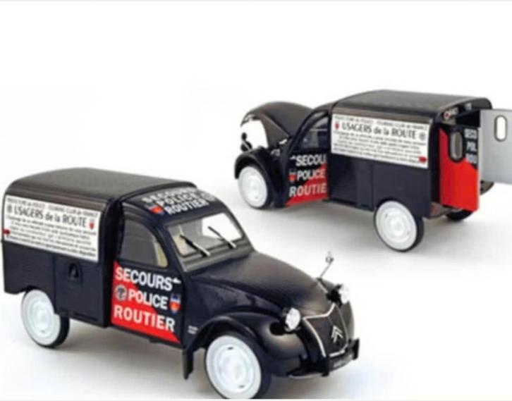 Citroen 2CV Fourgonnette 1952 Police 1/18 NOREV ref. 181504, Hobby en Vrije tijd, Modelauto's | 1:18, Nieuw, Auto, Norev, Verzenden