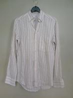 Pal Zileri, luxe italiaans overhemd, 100% linnen, maat 39, Bruin, Pal Zileri, Zo goed als nieuw, Halswijdte 39/40 (M)