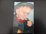 Kinderkaart, jongen met hoed en pijp, gelopen, Schoondijke, Verzenden, 1960 tot 1980, Gelopen, Kinderen