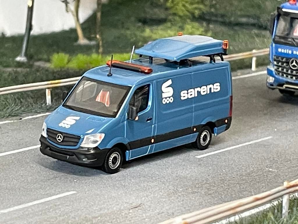 1:87 Sarens begeleidings voertuig, zelfbouw, Hobby en Vrije tijd, Modelauto's | 1:87, Ophalen of Verzenden, Bus of Vrachtwagen