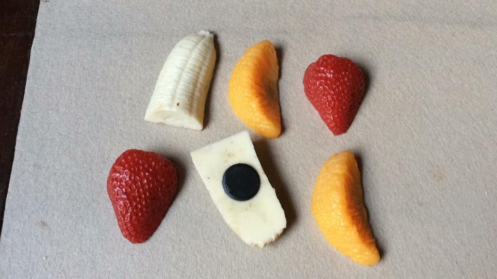 Fruit koelkastmagneetjes, Ophalen of Verzenden, Zo goed als nieuw, Overige typen