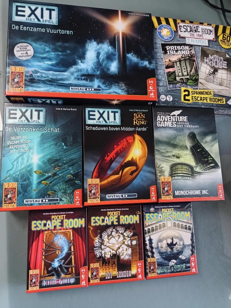 Exit escape games, Een of twee spelers, Ophalen, Zo goed als nieuw, 999 Games