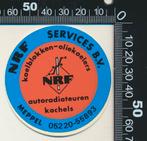 Sticker: NRF Services - Meppel (2), Verzamelen, Stickers, Ophalen of Verzenden, Zo goed als nieuw, Bedrijf of Vereniging