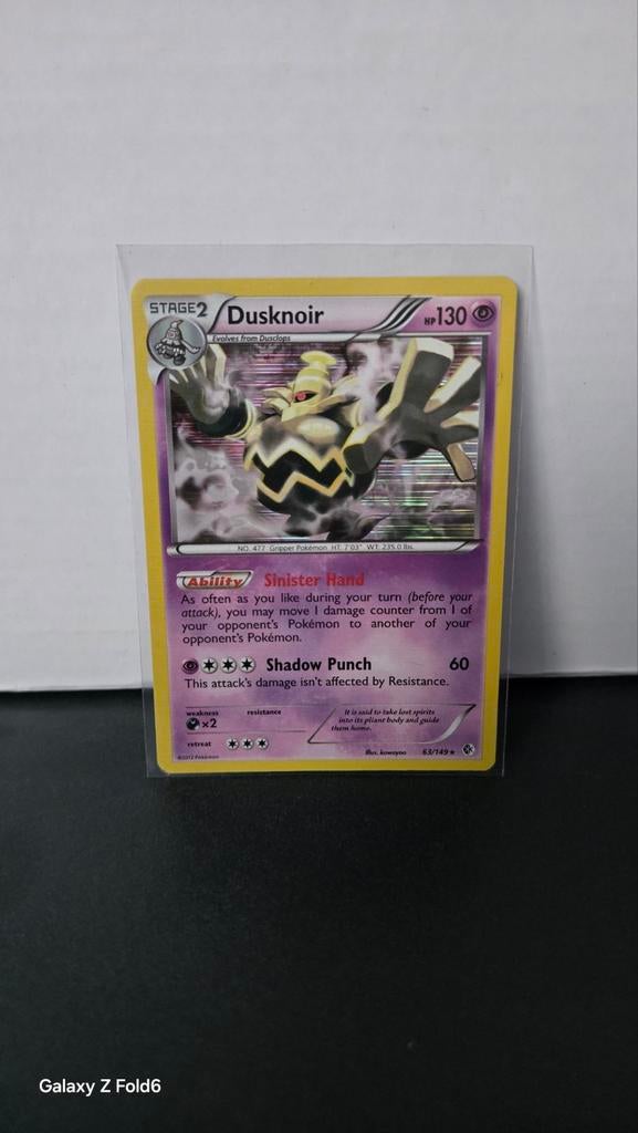 Pokemon Dusknoir 63/149 holo Kaart, Ophalen of Verzenden, Gebruikt, Losse kaart