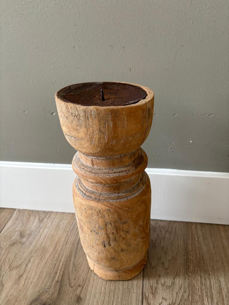 Hoffz Riviera Kandelaar, Ophalen of Verzenden, Zo goed als nieuw, Hout, 25 tot 50 cm