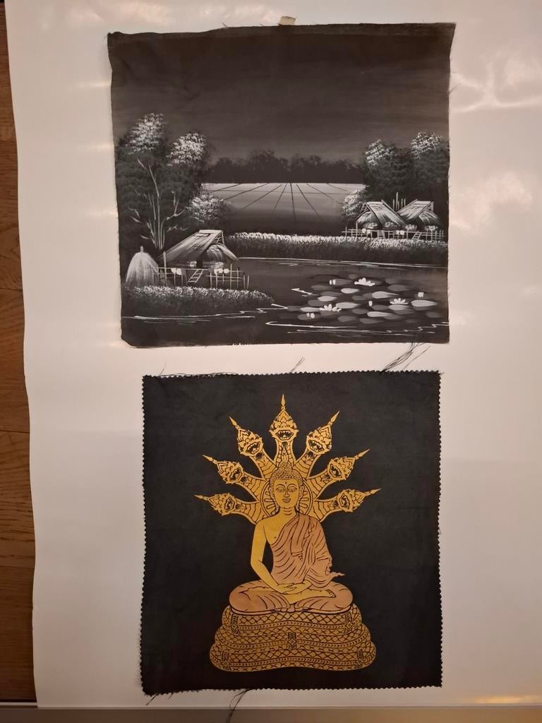 Decoratieve Thaise Kunstwerken - Set van 4, Ophalen of Verzenden