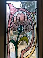 bijzonder fraai koppel glas in lood ramen, Ophalen of Verzenden