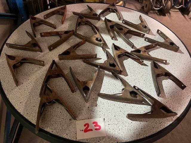 23 marktklemmen zeilklemmen te koop, Doe-het-zelf en Verbouw, Gereedschap | Handgereedschap, Ophalen, Gebruikt