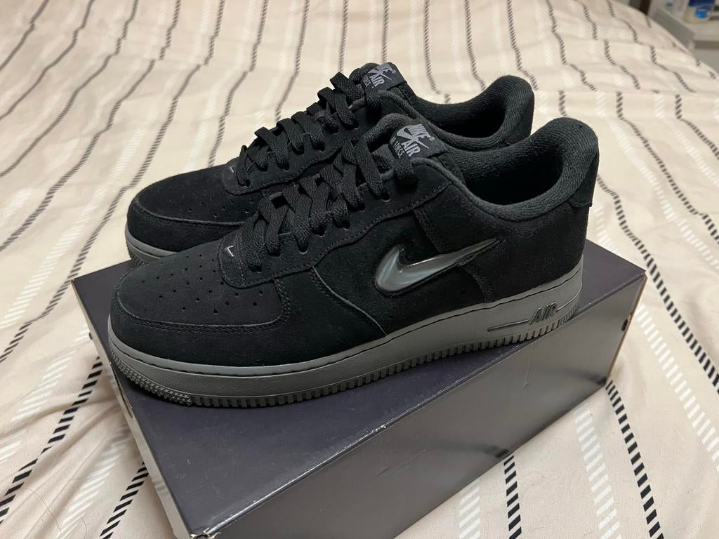 Nike Air Force 1 Jewel Black Cool Grey Maat 42.5, Ophalen of Verzenden, Nieuw, Zwart, Sneakers of Gympen