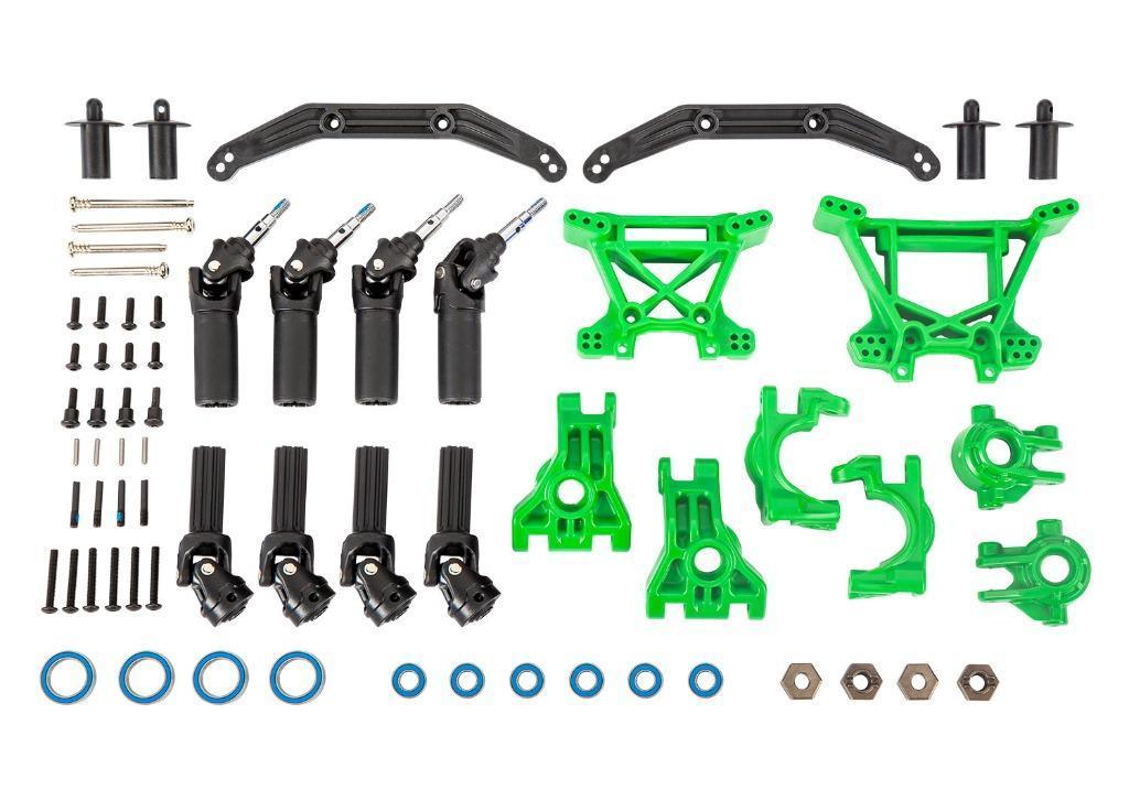 TRAXXAS Outer Driveline & Suspension Upgrade Kit, Green., Hobby en Vrije tijd, Modelbouw | Radiografisch | Auto's, Elektro, Auto offroad