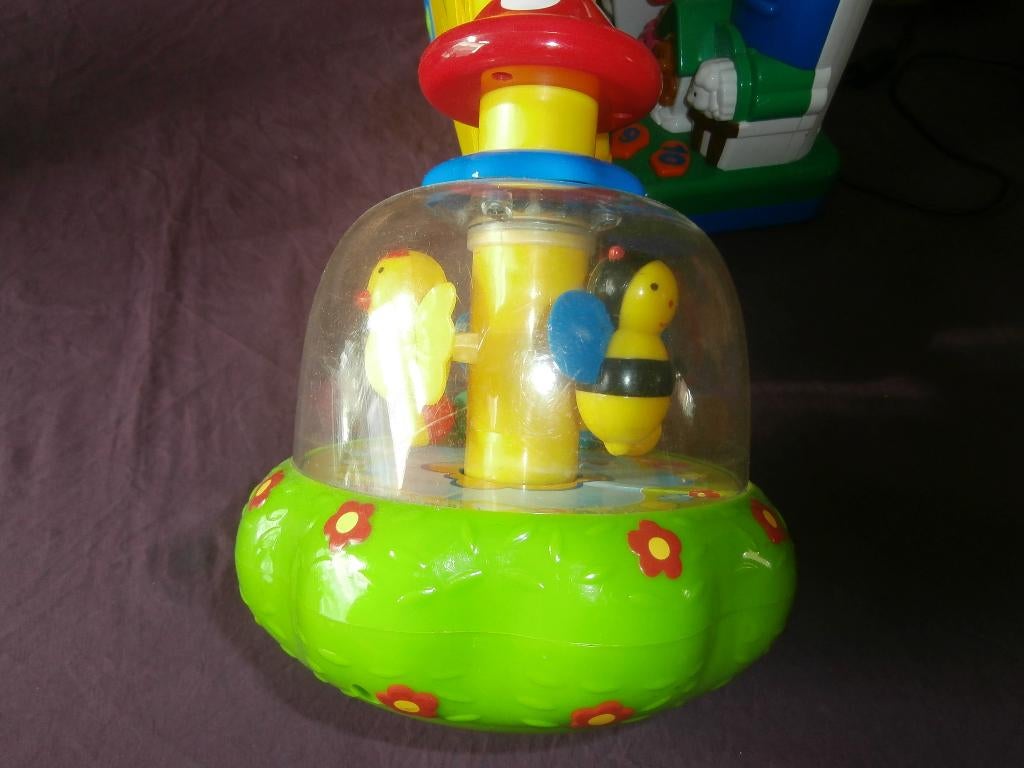Draaimolen draaitol tol spinner merk Belbebe Clementoni kind, Kinderen en Baby's, Speelgoed | Vtech, Ophalen of Verzenden, Gebruikt