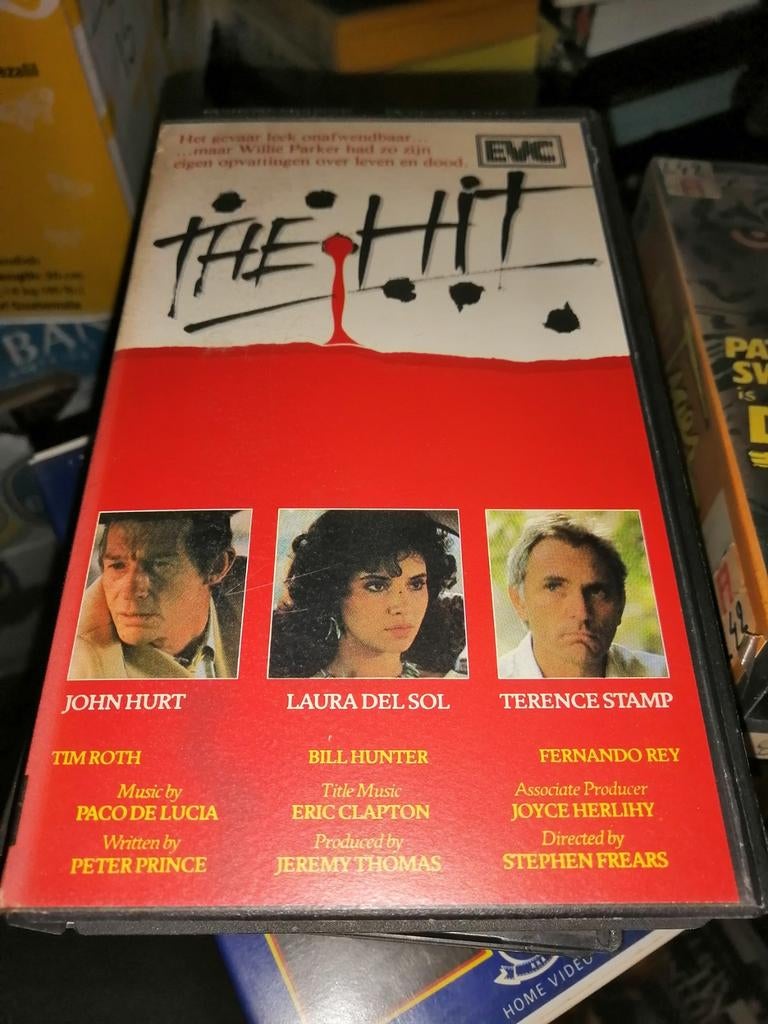 VHS ex-rental - The Hit, Cd's en Dvd's, VHS | Film, Vanaf 16 jaar, Ophalen of Verzenden, Gebruikt, Horror