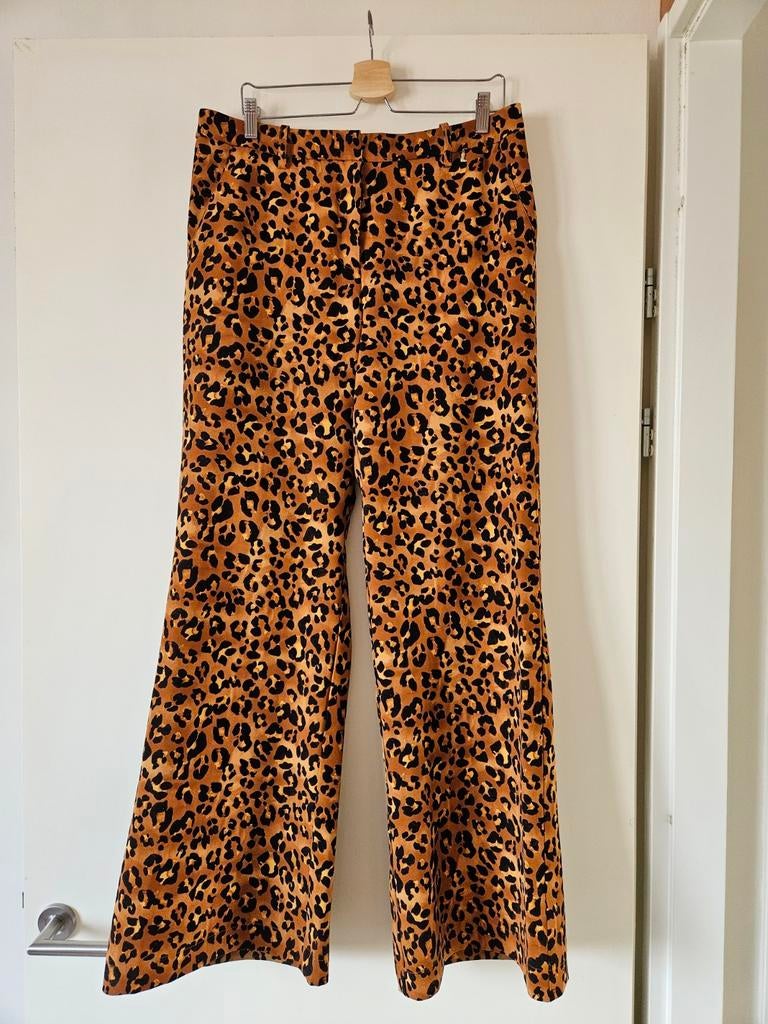 Fabienne Chapot Puck Trousers panter (maat 42), Bruin, Maat 42/44 (L), Ophalen of Verzenden, Zo goed als nieuw