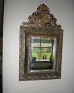 Vintage spiegel latoenkoper met kuif en zeilboot 57x32, Ophalen, Rechthoekig, Minder dan 50 cm, Minder dan 100 cm