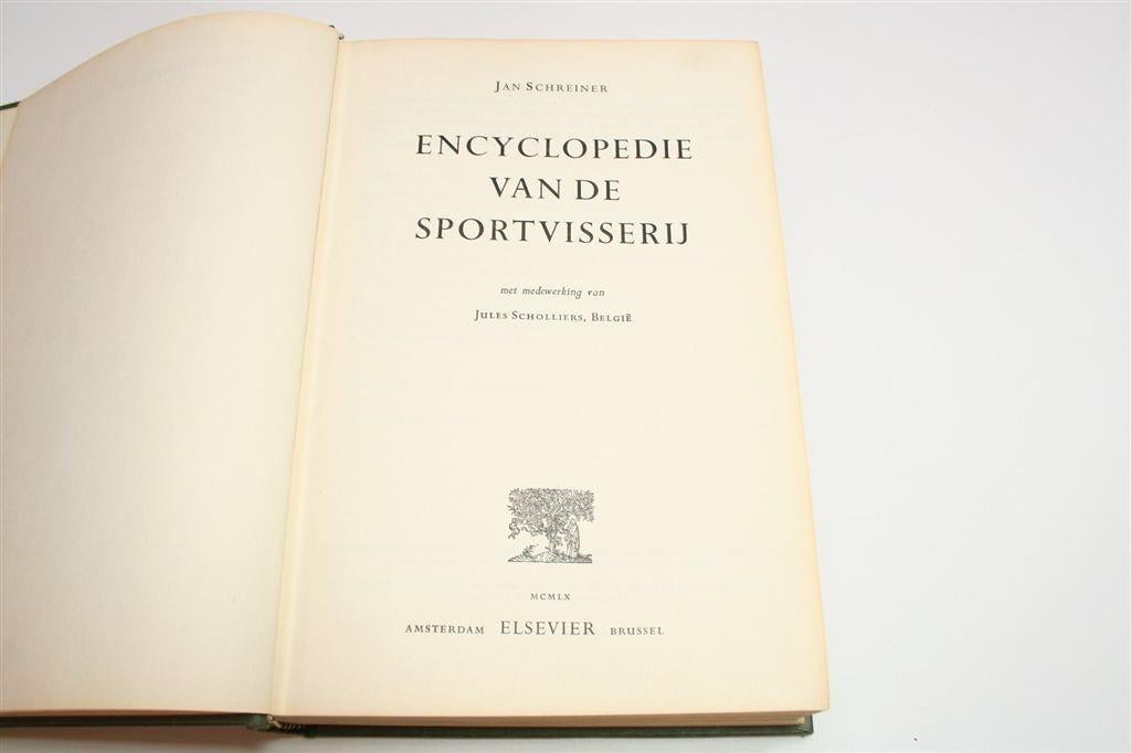 Vintage — Encyclopedie Jan Schreiner [1e druk 1960], Boeken, Ophalen of Verzenden, Gelezen, Watersport en Hengelsport