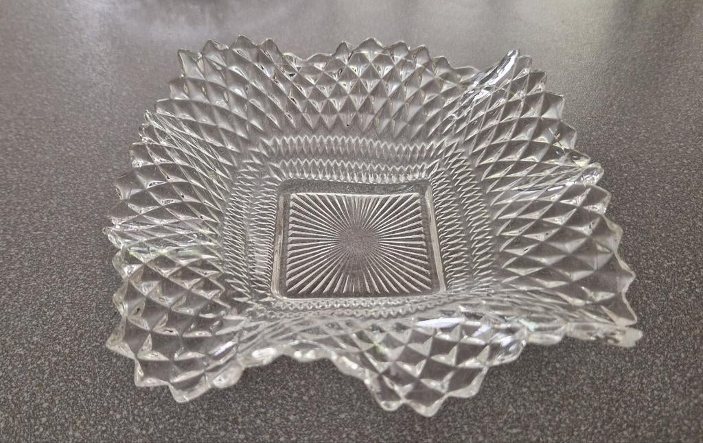 Glazen serveerschaaltje, Ophalen of Verzenden