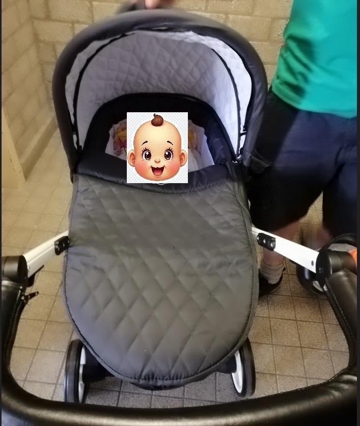 Pram/Kinderwagen met regenhoes (0-25 kg), Ophalen of Verzenden, Gebruikt, Kinderwagen, Overige merken