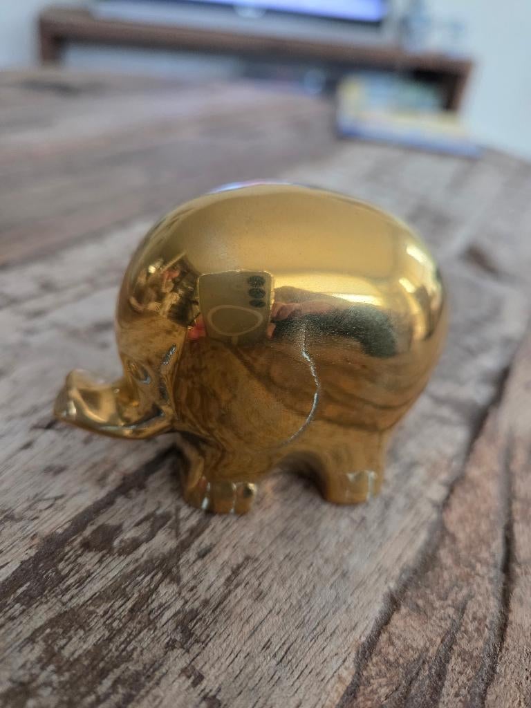 Messing olifantje, Verzamelen, Beelden en Beeldjes, Ophalen of Verzenden, Zo goed als nieuw, Dier