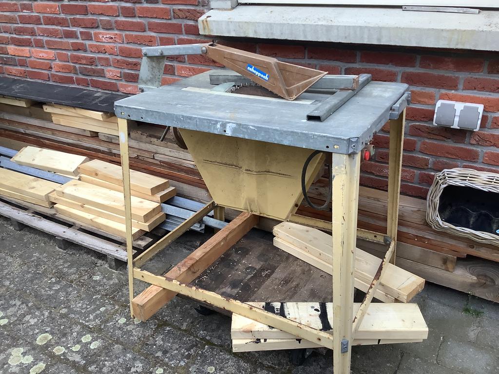 Scheppach zaagtafel, Gebruikt, 70 mm of meer, Overige typen, Ophalen of Verzenden
